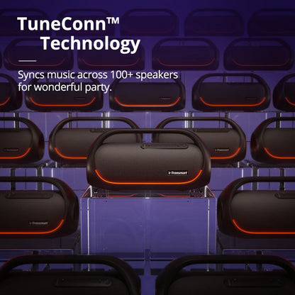 TRONSMART BANG SPELER 60W BLUETOTH EN DEINDER AVEC AUDIO HI-RÉSEURS SANS, BOSS lourde, contrôle de l'application, poignée portable, pour la fête