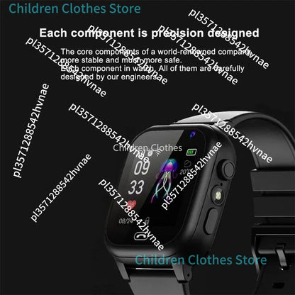 Kids Smart Watch SOS GPS Emplacement VIDEO VIDEO CARD SIM pour les enfants Smartwatch Camera APPLICER WORT pour les filles garçons