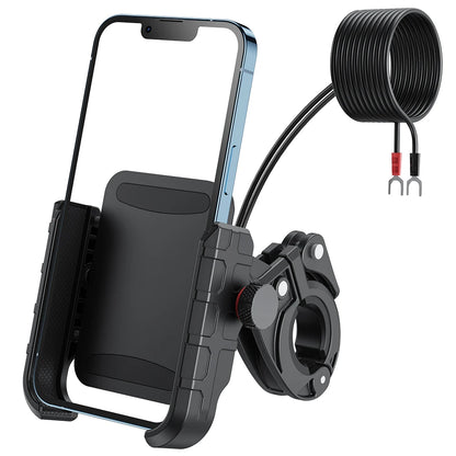 Montage du téléphone à moto avec chargeur USB C 20W Port de charge rapide Port imperméable Motorcycle de moto Habilleur de téléphone portable