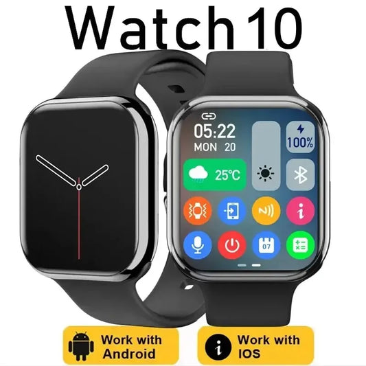 2025 Nouveau pour Apple GPS Watch 10 Smart Watch Men HD AMOLED MEMORY MUSIC 3D surround Bluetooth Call Staterproof Smartwatch femme