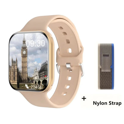 New Watch 10 Smart Watch Men Température corporelle BT Appelez NFC toujours exposée