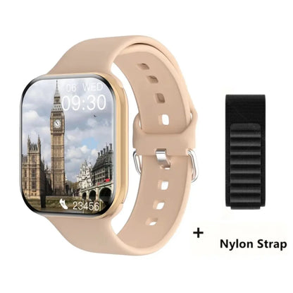 New Watch 10 Smart Watch Men Température corporelle BT Appelez NFC toujours exposée