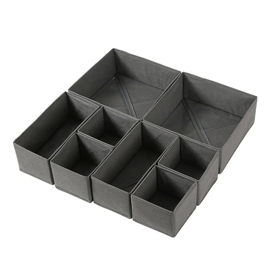 Organisateurs de tiroirs de boîte de stockage 1PC Fabric de tissu pour l'organisation du placard et le stockage de crampons de sous-vêtements et plus encore