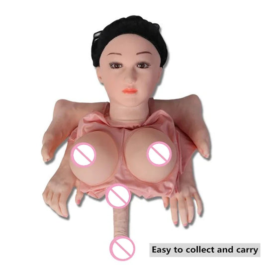 News! Douée de sexe gonflable unisexe avec du pénis de vibration et un jouet sexuel anal pour les produits adultes lesbiens et gays