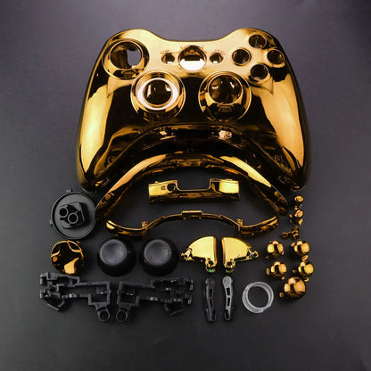 JCD For XBOX 360 Wireless Controller Full Case Gamepad Housing Shell Cover with Buttons Kits Analog Stick Bumper Accessories