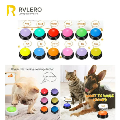 Boutons de communication de chien bouton d'enregistrement vocal pour le buzzer de formation des animaux