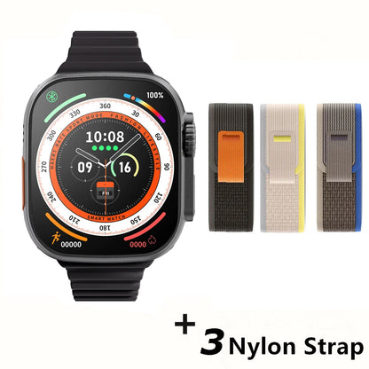 Pour Apple Smart Watch 10 Ultra X 3 Pro Max Gen2 49 mm AMOLED SMARTWATCH RACHAGE RATIFIQUE CHARGE WIRE SANS MEN FEMMES POUR SPORT