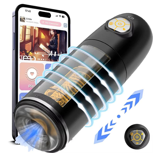 Tasse de masturbateur masturbateur automatique 10 modes rotatifs de poussée de poche pénis pipe joie sexuelle pour hommes