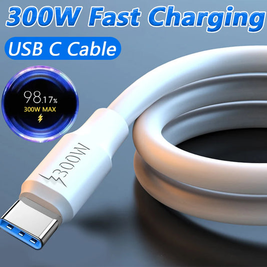 Câble robuste de type C épais 300W Ligne de données USB CHELER USB C CHARGE POUR Android Samsung Xiaomi Huawei Type-C fil