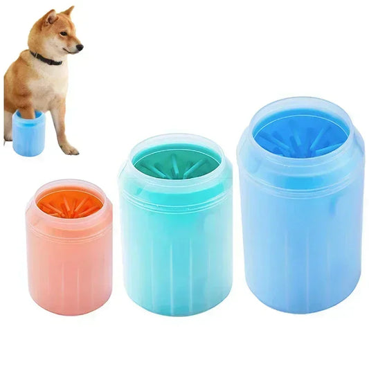 Chien de pied de pied tasse path lasher nettoyeur chien chat bas de pas brosse de nettoyage