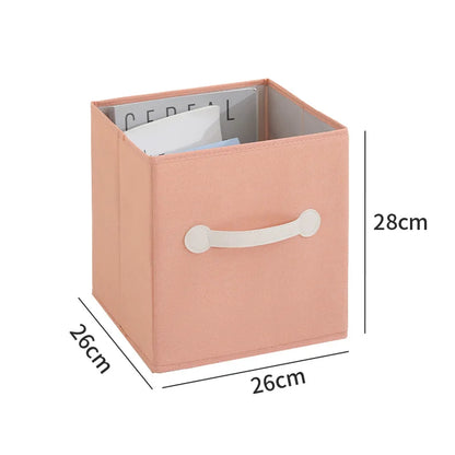 Boîte de rangement à domicile Tissu à chambre pliante Boîte de rangement de jouets Organisation et bureau de maison de rangement