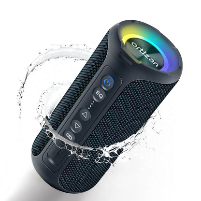 Ortizan Bluetooth Enceintes 40W Bass de basse améliorée portable en extérieur sans fil 30hrs IP7 Tre-shorre de douche imperméable Bluetooth 5.3