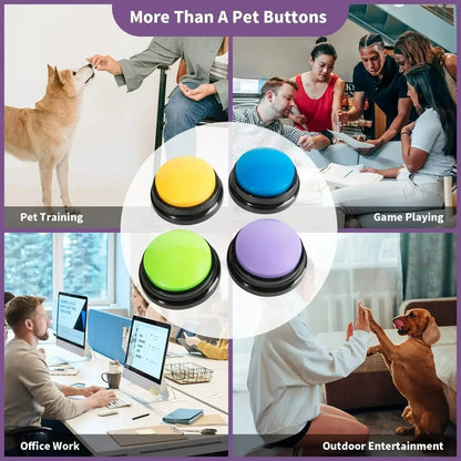 Boutons de communication de chien bouton d'enregistrement vocal pour le buzzer de formation des animaux