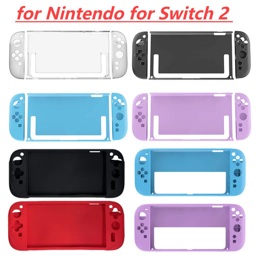 Pour Nintendo Switch2 Console de jeu à main le cover de protection en silicone détachable à la couverture de protection transparente à l'épreuve de protection transparente.