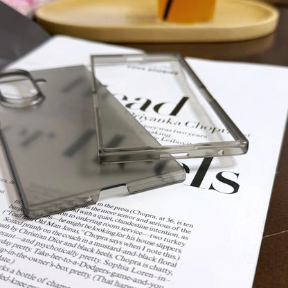 Z Fold7 Case Ultra Thin Mate Slim PC pliage pour Samsung Galaxy Z Fold 7 6 5 4 3 CAS Fold6 Couvercle arrière transparent à l'amortissement