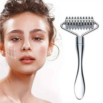 Masseur pour le visage Full Body Beauty Spa Skin Care Tools Acupressure Masser en acier inoxydable Massage du visage Rouleau Gua Sha Tool