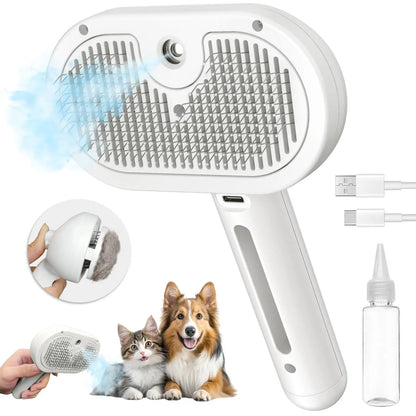 Vaporisez la brosse pour chats pour la perte - Repuré de coiffure d'animal