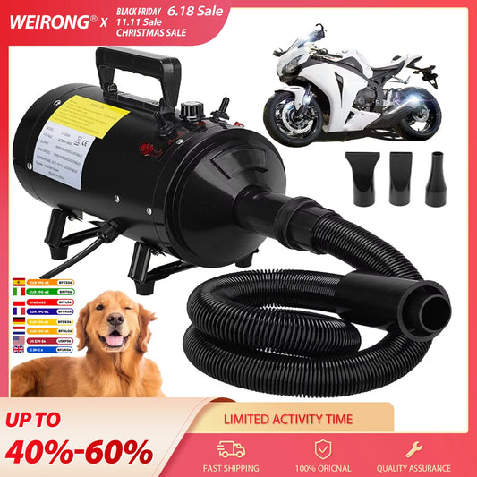 Vicky Home Motorcycle Car véhicule de véhicule Séchante, souffleur portable et blasmer pour animaux de compagnie Sècheur de toilettage - sec et poussière