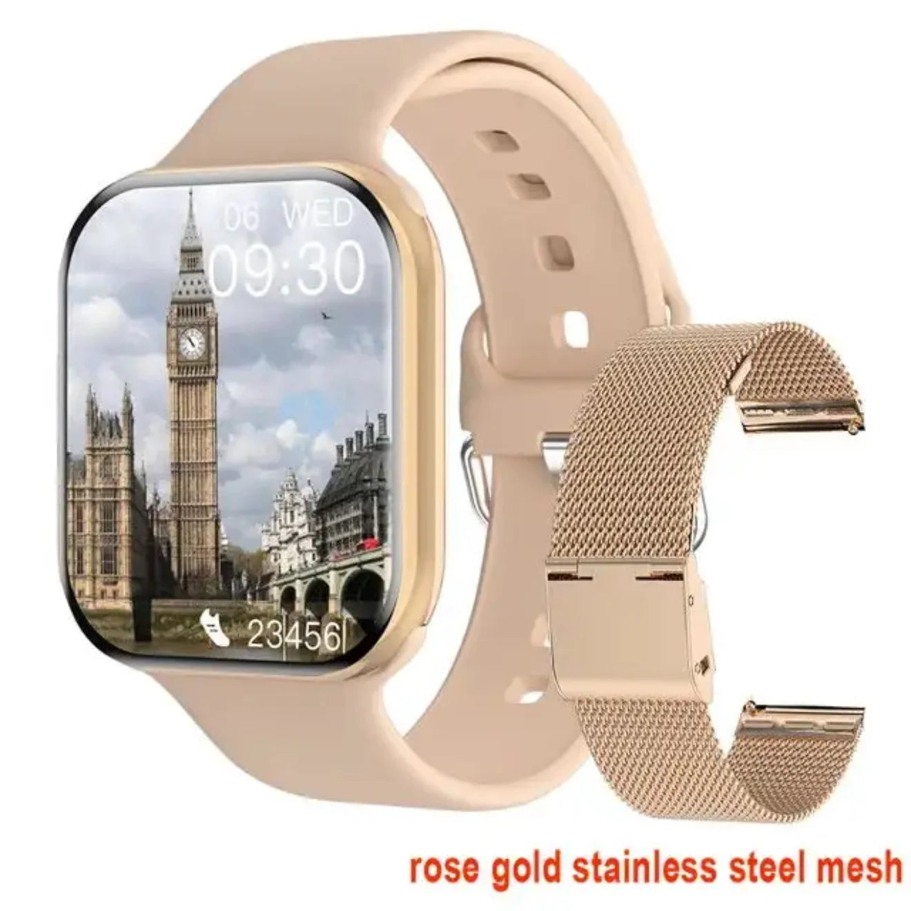 New Watch 10 Smart Watch Men Température corporelle BT Appelez NFC toujours exposée