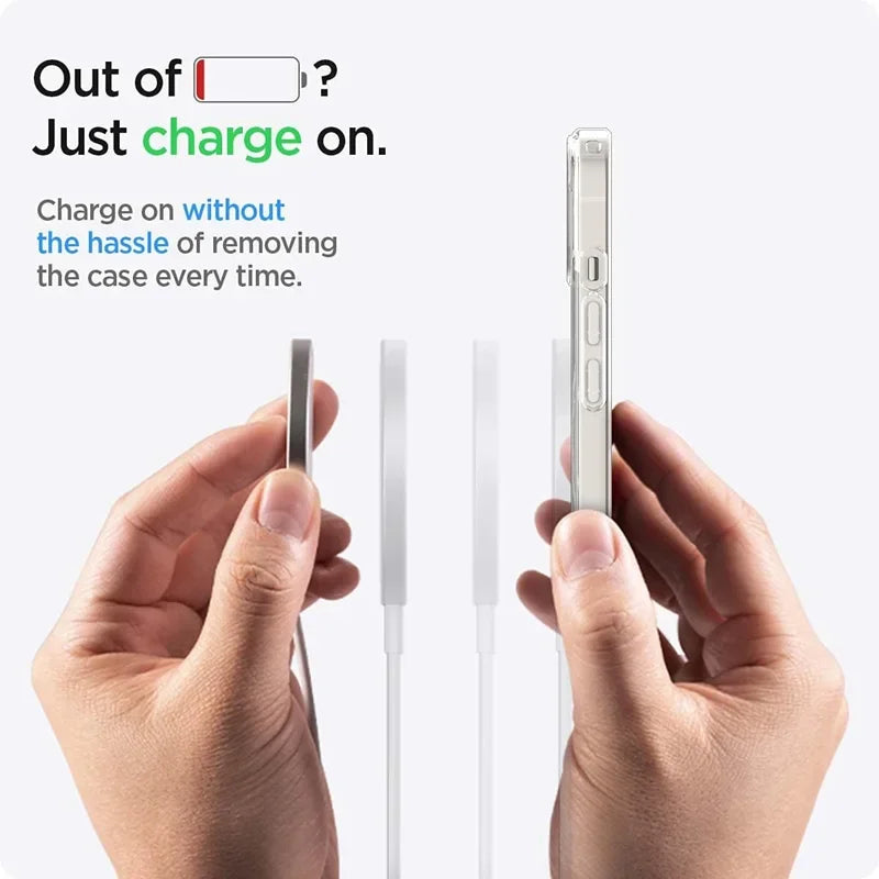 Étui de téléphone transparent magnétique d'origine pour Magsafe pour iPhone 16 15 14 plus 13 12 Mini 11 Pro Max Wireless Charge Retour Couverture