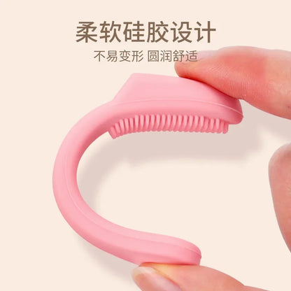 Brosse à doigts pour animaux de compagnie doux pour chien et chat, brosse à dents pour les taches de déchirure, soins oculaires, nettoyage des outils de toilettage