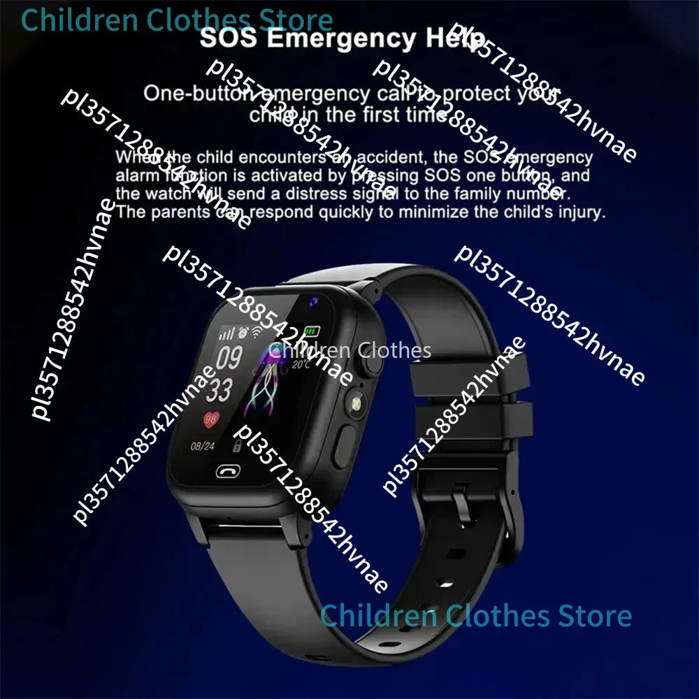 Kids Smart Watch SOS GPS Emplacement VIDEO VIDEO CARD SIM pour les enfants Smartwatch Camera APPLICER WORT pour les filles garçons