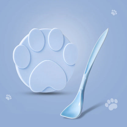 Portable Silicone Chien Chat Lide en conserve 2-en-1 Scellant de nourriture cuillère Pet Food Cover Strangez les couvercles de maintien frais accessoires pour chiens