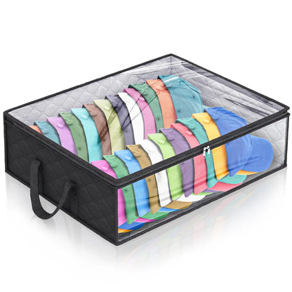 Organisateur de rangement du chapeau pour les casquettes de baseball avec 2 poignées robustes Sac de rangement du chapeau pour les livres et l'organisation de stockage de jouets de vêtements
