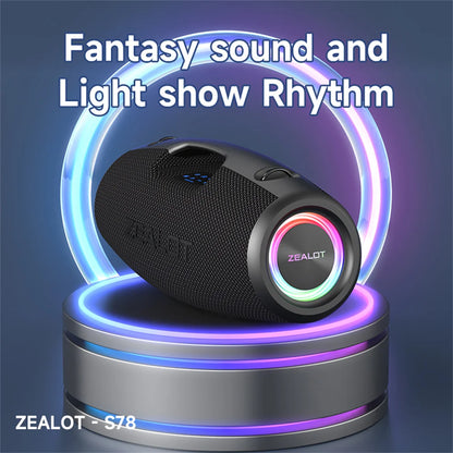 Zélote-S78 120W Portable Bluetooth haut-haut-parleur en plein air haut-parleur grand haut-parleur excellent excellent basse Performance Hifi haut-parleur