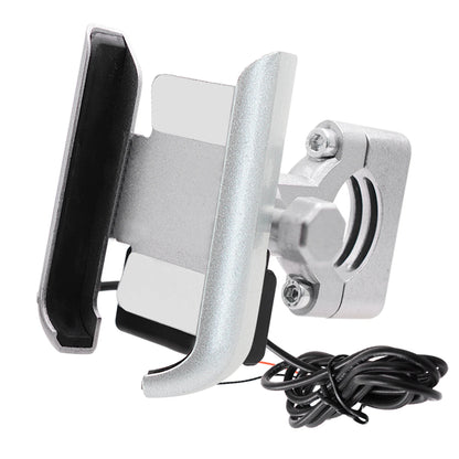 Motorcycle Goidon Mobile Support en aluminium Chargeur USB Miroirs du support de téléphone portable Mont Navigation GPS pour le support de vélo Moto