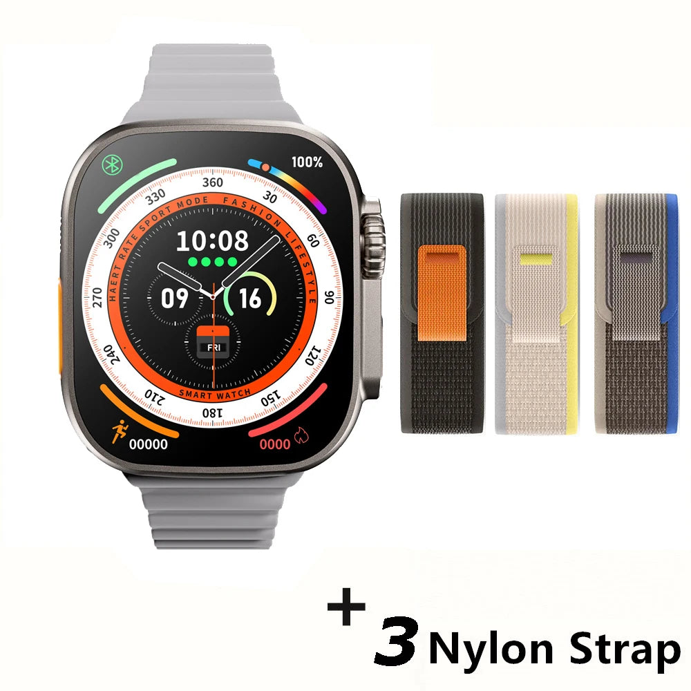Pour Apple Smart Watch 10 Ultra X 3 Pro Max Gen2 49 mm AMOLED SMARTWATCH RACHAGE RATIFIQUE CHARGE WIRE SANS MEN FEMMES POUR SPORT