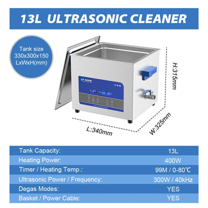 GT Sonic 2L 3L 6L 9L 13L 20L 27L 600W Ultrasonic Clean Degasing Timer Timer Digital Ultra Sonic Bath Nettoyer Basher
