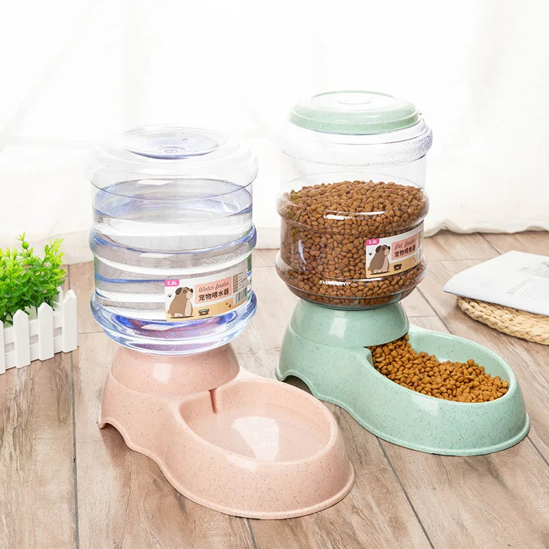 Bols d'alimentation de animaux de compagnie de grande capacité Small Chien Bowl de nourriture pour le distributeur d'eau automatique Bols de chat