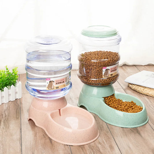 Bols d'alimentation de animaux de compagnie de grande capacité Small Chien Bowl de nourriture pour le distributeur d'eau automatique Bols de chat