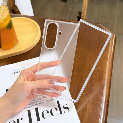 Z Fold7 Case Ultra Thin Mate Slim PC pliage pour Samsung Galaxy Z Fold 7 6 5 4 3 CAS Fold6 Couvercle arrière transparent à l'amortissement
