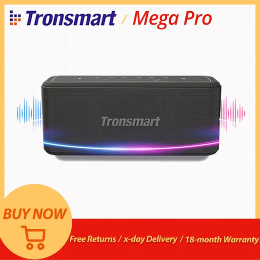 TRONSMART MEGA PRO BLUETOOTH EN SPEAGE PORTABLE 60W avec basse améliorée, NFC, IPX5 imperméable, assistant vocal
