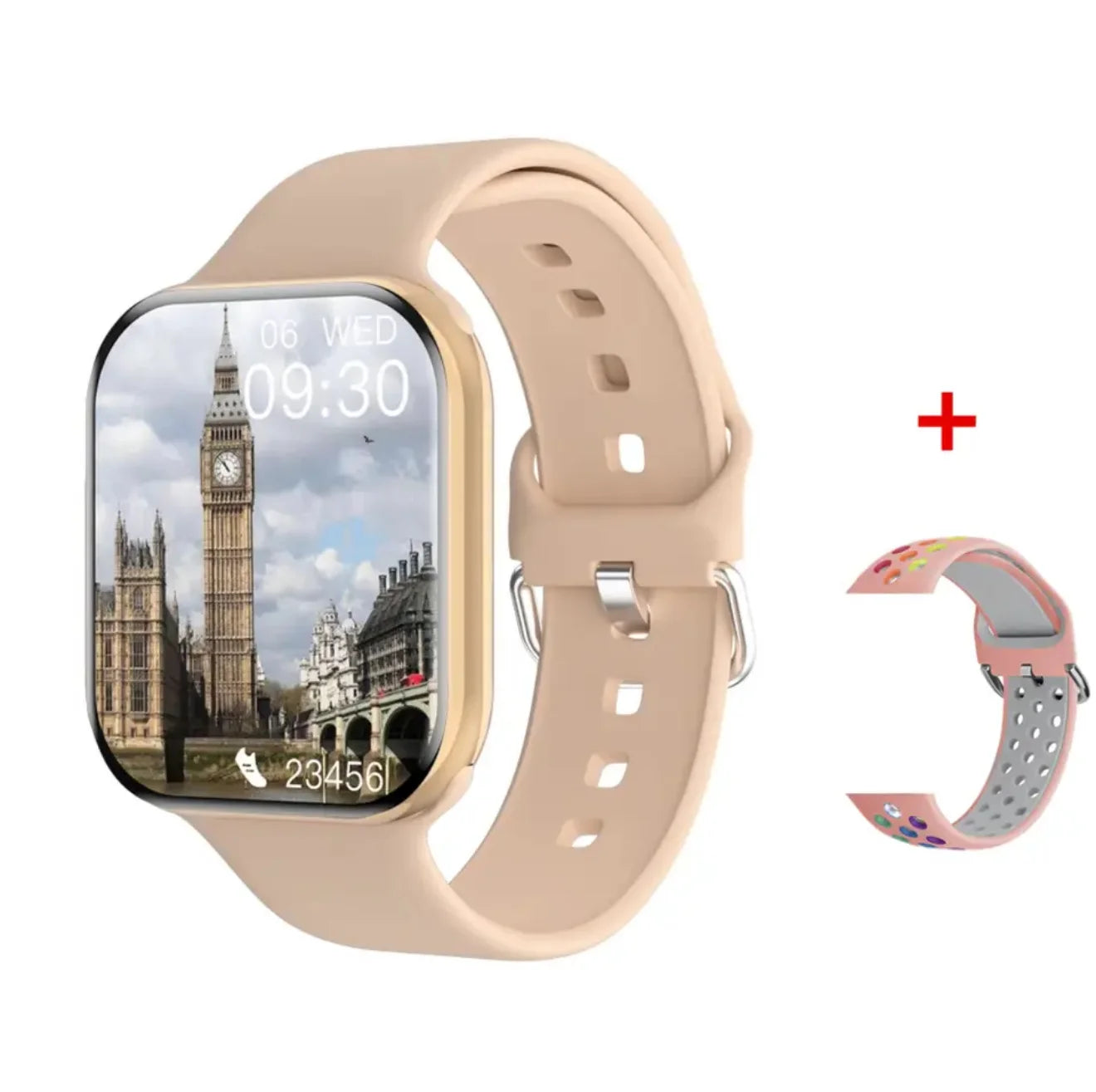 New Watch 10 Smart Watch Men Température corporelle BT Appelez NFC toujours exposée