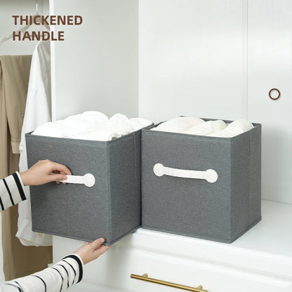 Boîte de rangement à domicile Tissu à chambre pliante Boîte de rangement de jouets Organisation et bureau de maison de rangement