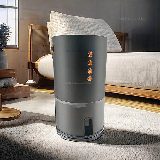 Déshumidificateur intelligent Absorbeur d'humidité pour la chambre à coucher Purificateur d'air portable et Contrôle de l'humidité Déodorizant l'humidité compacte