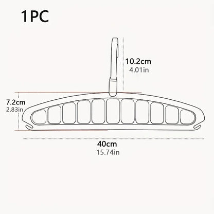 Pliage de vêtements multi-trous cintre non glissée rack de stockage espace sauvegarde de vêtements de vêtements organisateurs pour le pantalon de jean armoire écharpe