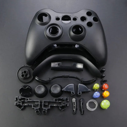 JCD For XBOX 360 Wireless Controller Full Case Gamepad Housing Shell Cover with Buttons Kits Analog Stick Bumper Accessories
