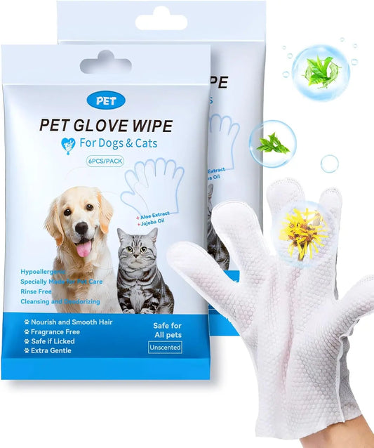 Glants de lingettes de nettoyage pour chien et chat, lingettes de baignade pour animaux