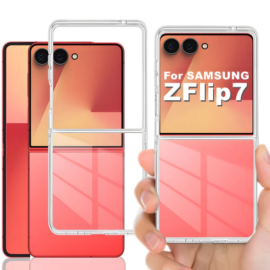 Étui Flip7 pour Samsung Galaxy Z Flip 7 Zflip7 Téléphone transparent pare-chocs Ultra mince Couverture de protection pour Samsung Zflip 7 5G