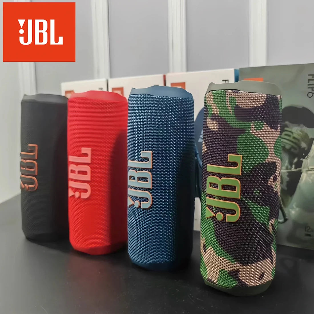 Haut-parleur JBL Flip 6 Bluetooth FLIP6 portable IPX7 IPPHERPOROP OUTDOOOR BASS BASS MUSIC SPELER Tweeter indépendant