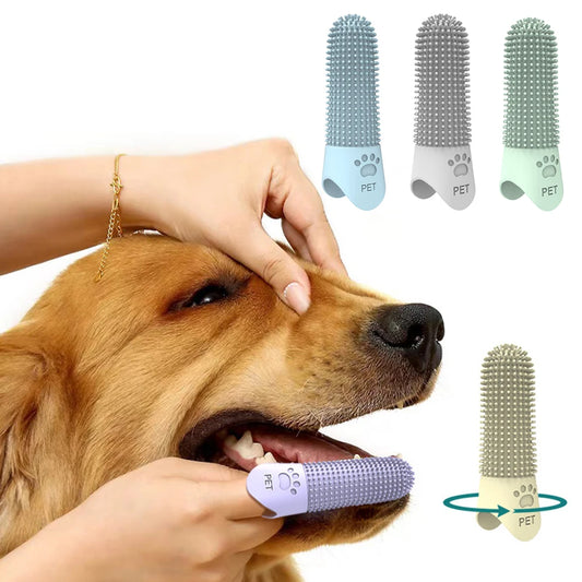 Pouttes de nettoyage des dents de silicone pour animaux