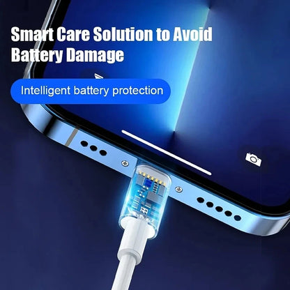 Câble de chargeur rapide 35W PD pour iPhone 11 12 13 Pro 8 14 Plus XS MAX XR X SE USB C Cordon de charge rapide 1M 1,5m 2M PD Câble de chargement