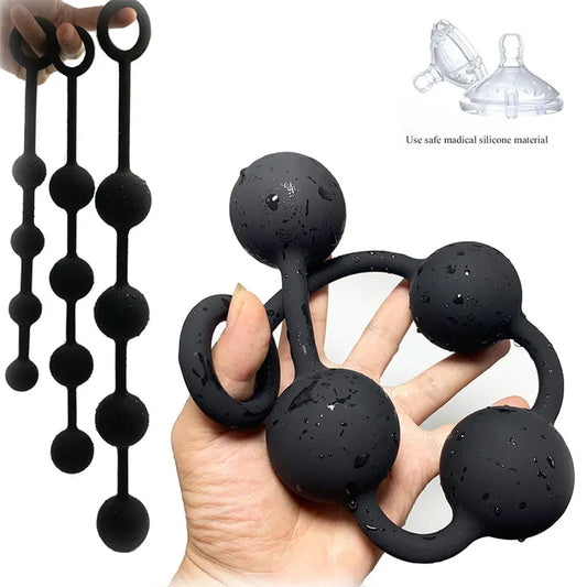 nouveau anal plug Buttplug Silicone anal billes toys pour adultes jouet érotique gros bouchon bouchon anal perles file du dilator mais bouchon sextoy