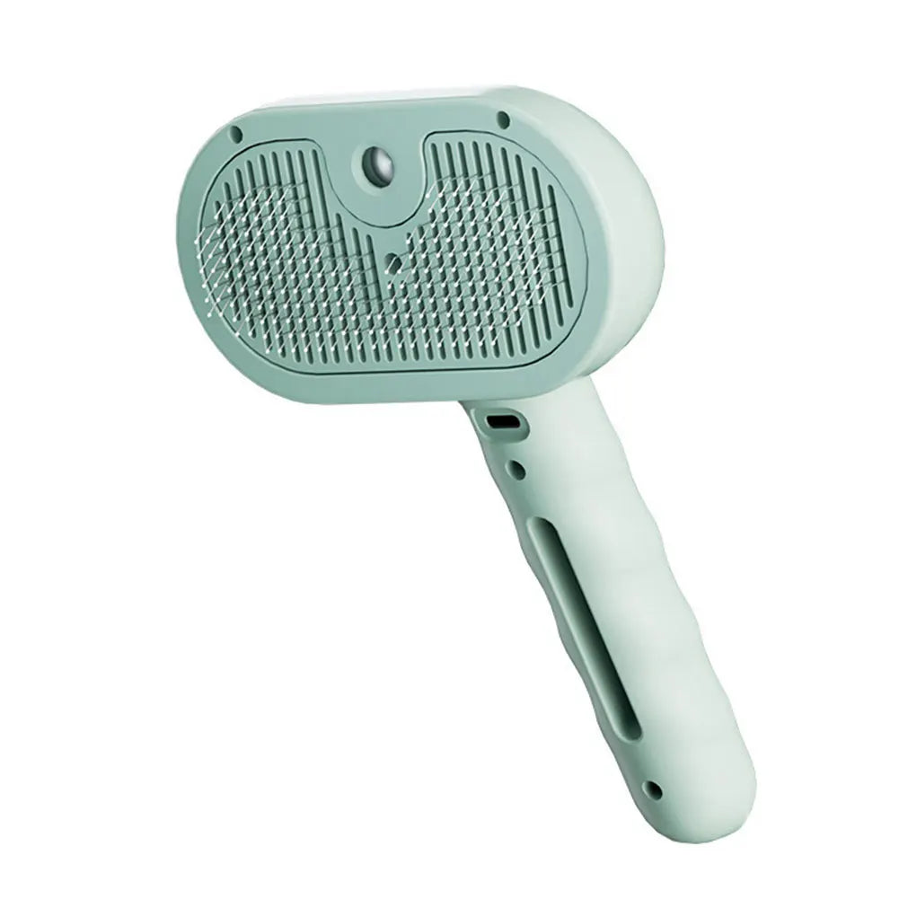 Brosse de vapeur de 3 po sur 1 avec bouton de relâchement brossage de toilettage de chat rechargeable pour chats brosse à poils brosse pour animaux de compagnie pour chiens petits animaux