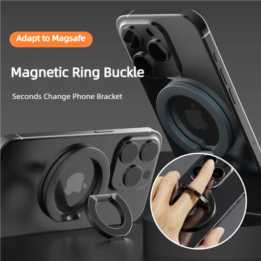 Pour MAGSAFE, porte-bague de téléphone magnétique double face pour l'iPhone 15 Phones de support Accessoires téléphoniques Prise en charge de la poignée téléphonique
