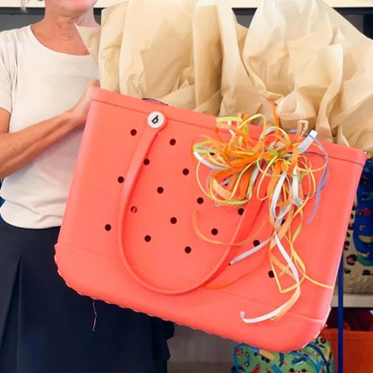 XL Beach Croc Bag EVA Rubber Waterproof Travel Picnic Storage Basket Extra Large Women Shopping Handbag Sac Jelly Beach Tote Bag